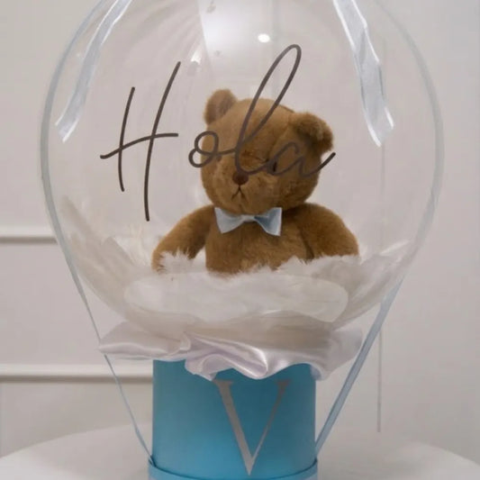 Regalo personalizado con peluche y plumas