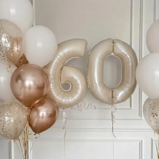 Globos de helio para cumpleaños 2 números